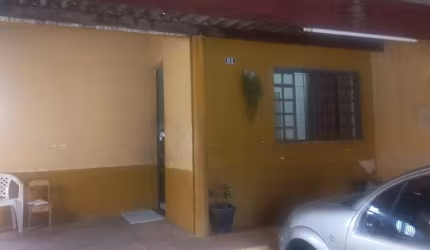 Casa Térrea 75m2 3 Dorms, Sala de estar, Sala de jantar, Cozinha americana, Área de serviço, WC social, corredor lateral, 2 Vagas de garagem coberta