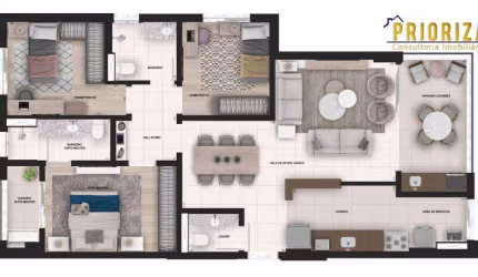 Apartamento à venda, 107 m² por R$ 1.090.000,00 - Edifício Épico - Sorocaba/SP