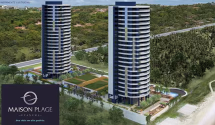 Apartamentos com 4 suítes de alto padrão, pé na areia de Guaxuma