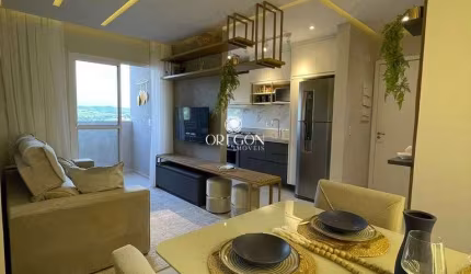 Apartamento no Flamboyant com 65m, 3 quartos, varanda gourmet e lazer. Em obras