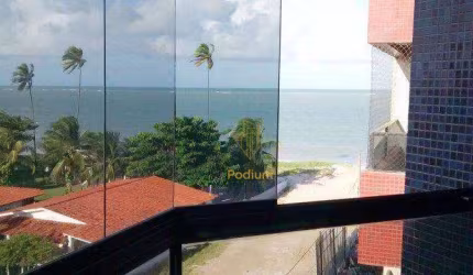 Apartamento com varanda/sacada e vista para o mar em Areia Dourada/Cabedelo - AP1340