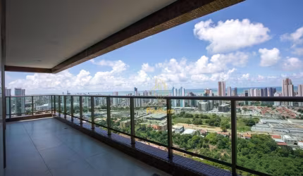 Apartamentos com varanda ampla /sacada e vista para o mar da praia de Manaíra no Bairro dos Estados - AP1107