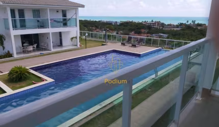 Casa / sobrado com vista para o mar no condomínio fechado em Jacumã - CA0081