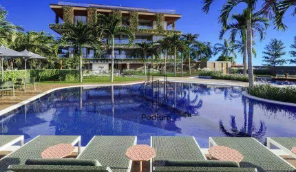 Apartamentos com varanda / sacada pés na areia da praia do Seixas - AP2214