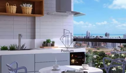 Apartamentos com varanda / sacada gourmet à 270m do Parque Linear Parahyba 2 no bairro do Jardim Oceania / Bessa - AP2410