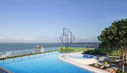 Flats Studio com terraço á 340m da praia de Cabo Branco- FL0706.