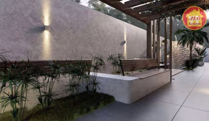 Casa com 2 quartos à venda, 45 m² por R$ 290.000 - Aviação - Praia Grande/SP