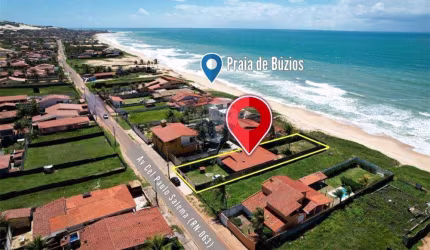 Casa de Praia Beira-mar 3 dormitórios à venda, na Praia de Búzius