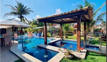 VENDA DE CASA DE LUXO Á BEIRA MAR NA PRAIA DE GRAÇANDU LITORAL NORTE DE NATAL/RN