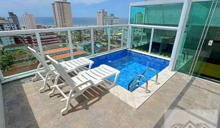 Cobertura Duplex 3 Dormitórios 2 Suíte Área Gourmet com Piscina Mobiliado !
