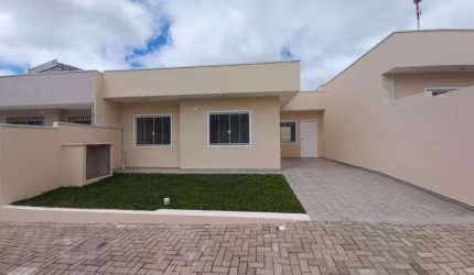 Casa nova a venda em Pinhais com 3 quartos, condomínio fechado.
