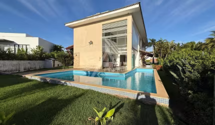 Casa em Condomínio para Locação em Camaçari, Busca Vida, 4 dormitórios, 4 suítes, 7 banheiros, 4 vagas