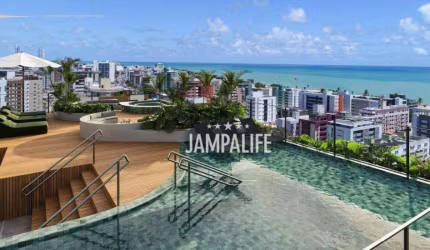Apartamento com 1 dormitório à venda, 46 m² por R$ 615.000,00 - Cabo Branco - João Pessoa/PB