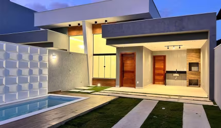 Casa para Venda em Rio das Ostras, Ouro Verde, 3 dormitórios, 1 suíte, 2 banheiros, 2 vagas