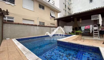 Sobrado isolado com 3 dormitórios sendom2 suites uma com closet, piscina, churrasqueira,à venda por R$ 1.690.000 - Ponta da Praia - Santos/SP