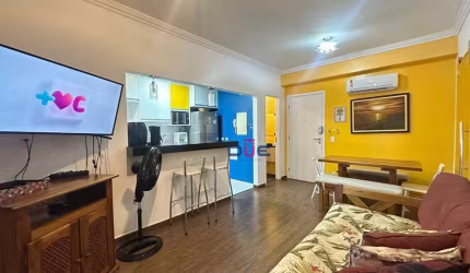 Apartamento com 1 dormitório à venda, 57 m² por R$ 850.000 - Gonzaga - Santos/SP