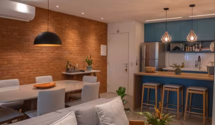 Apartamento tipo para venda com 1 quarto, sendo 1 suíte, 65m²