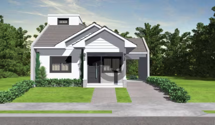 Casa com 2 dormitórios e 1 suíte em construção