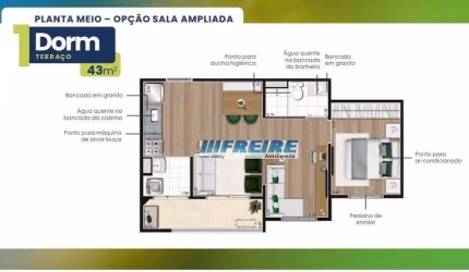 Apartamento com 1 dormitório à venda, 43 m² por R$ 366.700,00 - Campestre - Santo André/SP