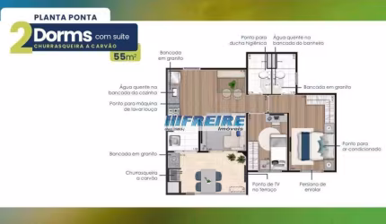 Apartamento à venda, 55 m² por R$ 488.400,00 - Campestre - Santo André/SP