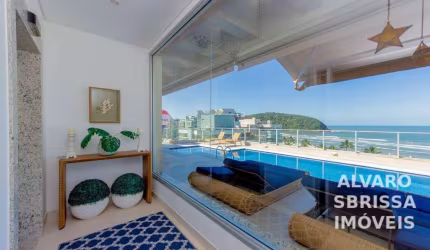 Apartamento Cobertura Penthouse pé na areia, 9 suites, 9 vagas cobertas, 696m², Riviera de São Lourenço em Bertioga SP.