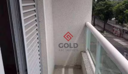 Cobertura com 3 dormitórios para alugar, 86 m² por R$ 2.952,37/mês - Vila Valparaíso - Santo André/SP