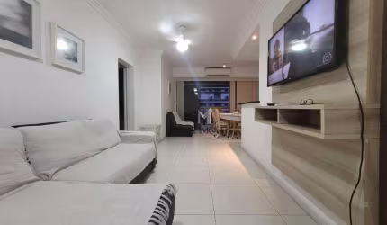 Flat com 2 dormitórios  (1 Suíte) - 70 m² - 2 vagas - Lazer - Vista - Pitangueiras - Guarujá/SP