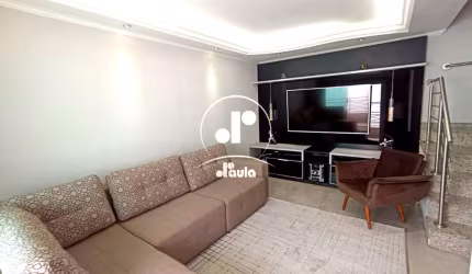 Sobrado em Condomínio à Venda em Santo André-SP, Vila Assunção: 3 Quartos, 1 Suíte, 1 Sala, 3 Banheiros, 2 Vagas, 158m².
