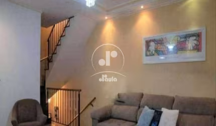 Sobrado com 240m² 3 dormitórios sendo 1 suíte, total de 4 banheiros, 4 vagas, área gourmet. Jardim Utinga, Santo Andre. Estuda permuta.