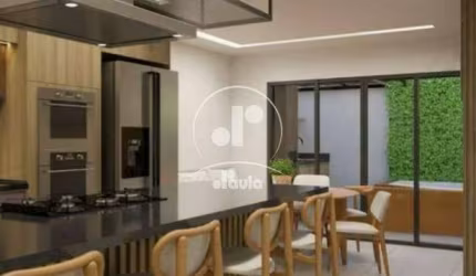 Sobrado de Alto Padrão à Venda em Jardim Santo Antônio, Santo André-SP: 4 Quartos, 2 Suítes, 1 Sala, 3 Banheiros, 200m²