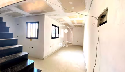 Imperdível cobertura à venda em Santo André-SP no bairro Parque Capuava: 2 quartos, 1 suíte, 1 sala, 2 banheiros, 1 vaga de garagem, 100m².