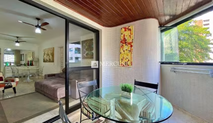 Apartamento Próximo a Praia com 2 quartos (1 suíte) à venda, 107 m² por R$610.000 - Pitangueiras - Guarujá/SP - Imobiliária Mercuri