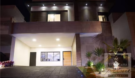 Sobrado com 4 dormitórios à venda, 350 m² por R$ 2.199.000 - Condomínio Mont Blanc - Sorocaba/SP, próximo ao Shopping Iguatemi.