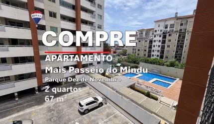 Vendo apartamento com 2 quartos, 3º andar, Condomínio Mais Passeio do Mindu, Parque Dez, Manaus