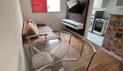 2 dorm , mobiliado com vaga