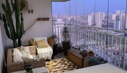 APTO A VENDA NO TATUAPÉ, ANDAR ALTO, MOBILIADO, TERRAÇO GOURMET, 02 VAGAS !!