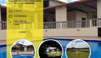 Chácara  de 5116m² C/ 2 suítes/ Sala Ampla /Espaço Gourmet/Piscina.Loc. Ivoturucaia Jundiaí-SP