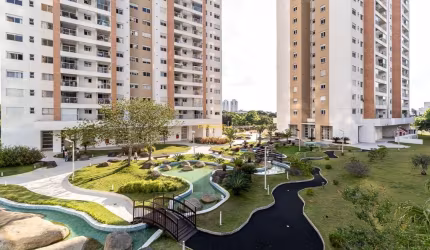 Apartamento Parque Ecoville com Suíte e Sacada com Churrasqueira