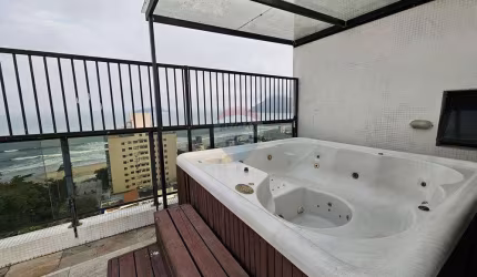 Cobertura à venda Guarujá - Duplex - 3 dormitórios vista para o mar - Tombo