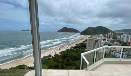 Cobertura Duplex Vista Espetacular p/ Mar ! 6 Dormitórios (5 suítes) Elevador Panorâmico 3 Garagens Piscina Churrasqueira Segurança Tombo, Guarujá/SP