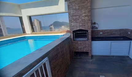 Cobertura Penthouse para Venda, piscina, churrasqueira nas Astúrias, Guarujá, SP