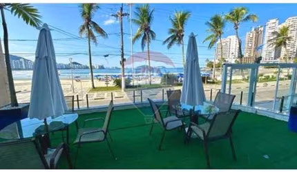 Apartamento para Locação, Frente ao Mar com 3 dormitórios, 86 m² por R$ 5.500 - Asturias - Guarujá/SP