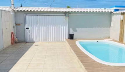 Casa Linear com Piscina no Bairro Novo Portinho em Cabo Frio