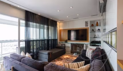 Apartamento Alto padrão na Vila São Francisco: 4 quartos, 3 suítes, 3 salas, 5 banheiros, 4 vagas de garagem, 224m² de área.