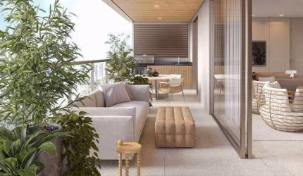 Apartamento alto luxo com lazer premium, 4 suítes, master com 30m², varanda gourmet de 28m², 4 vagas. Localização privilegiada no bairro Santa Helena.