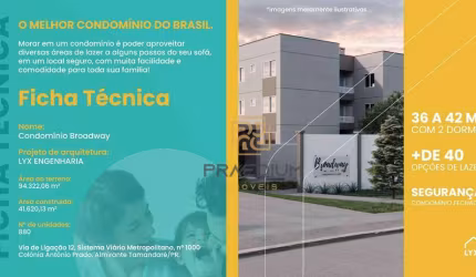 Apartamento com 2 dormitórios à venda, 37 m² por R$ 225.000 - Vila Grécia - Almirante Tamandaré/PR