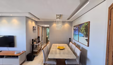 Apartamento de 2 quartos, 1 suíte, varanda, no Condomínio Città de Lauro de Freitas.