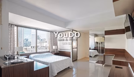 Studio mobiliado a partir de R$2.499/mês próximo do Batel!