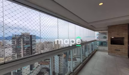Apartamento com 3 dormitórios para alugar, 197 m² por R$ 16.500,00/mês - Embaré - Santos/SP