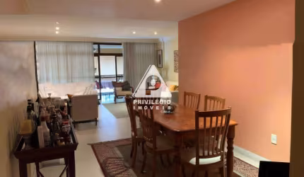 Laranjeiras, em rua nobre, espetacular apartamento de 4 quartos (sendo 2 suítes - 1 com closet); o apartamento tem 206m².